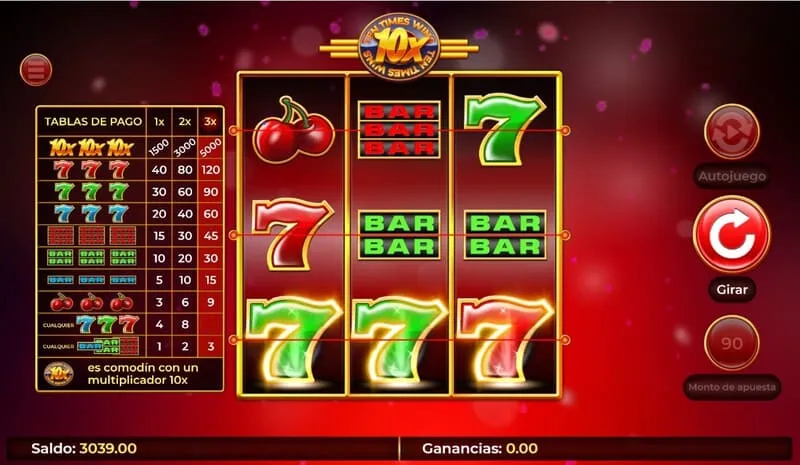 Formas de pago en Ten Times Wins