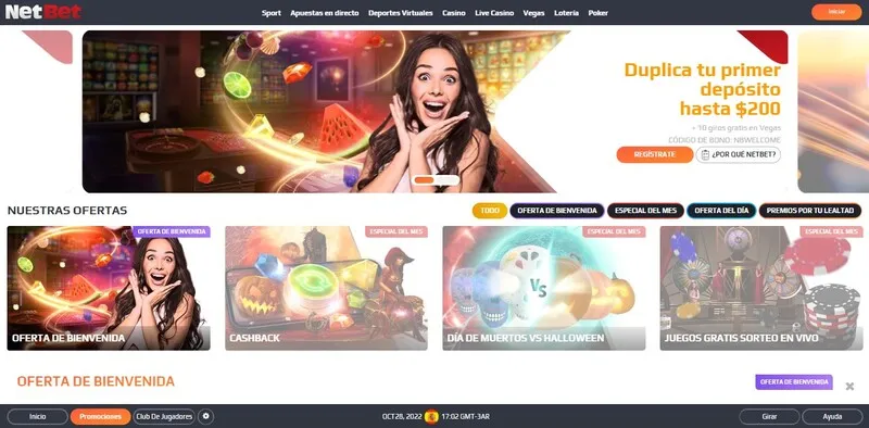 Bono de Bienvenida de NetBet