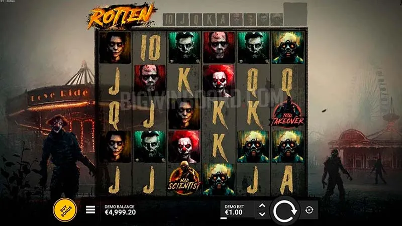 Características especiales del slot Rotten
