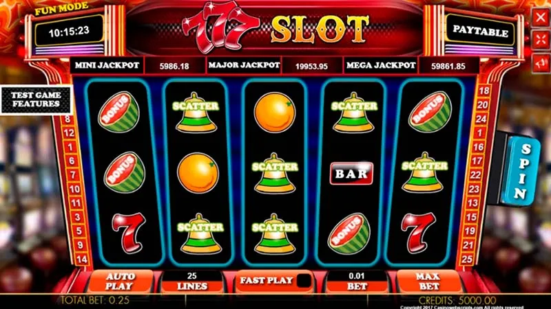 Cómo jugar al tragamonedas 777 Slot online