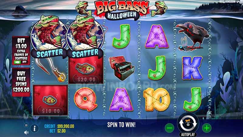 Símbolos del slot Big Bass Halloween